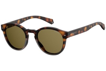 Sonnenbrille Polaroid PLD6042/S 086/SP Polarized Rund Havanna