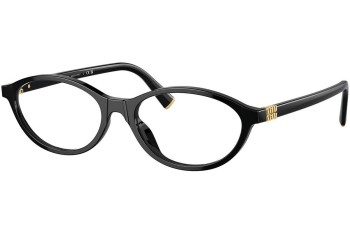 Brillen Miu Miu MU09XV 16K1O1 Oval Schwarz