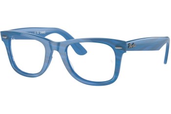 Brillen Ray-Ban Wayfarer Ease Change Collection RX4340V 8384 Quadratisch Blau