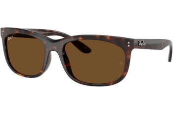 Sunglasses Ray-Ban RB2389 902/57 Polarized Rechteck Havanna