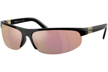 Sonnenbrille Miu Miu MUA02S 1AB90J Oval Schwarz