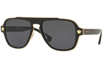 Sunglasses Versace Medusa Retro Charm VE2199 100281 Polarized Pilot Schwarz