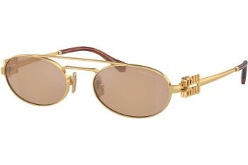 Sonnenbrille Miu Miu MU54ZS 5AK40D Oval Gold