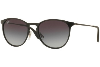 Sonnenbrille Ray-Ban Erika Metal RB3539 002/8G Rund Schwarz