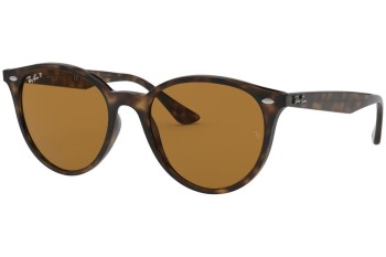 Sonnenbrille Ray-Ban RB4305 710/83 Polarized Rund Havanna