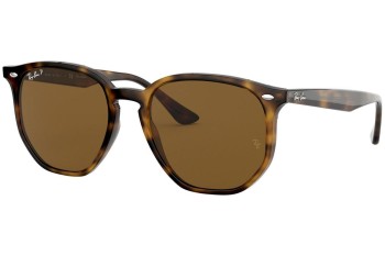 Sunglasses Ray-Ban RB4306 710/83 Polarized Quadratisch Havanna