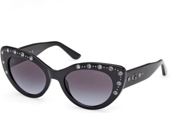 Sonnenbrille Guess GU00163 01B Cat Eye Schwarz