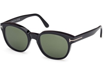 Sonnenbrille Tom Ford Mert FT1180 01N Rund Schwarz