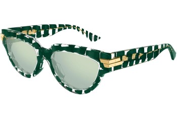 Sonnenbrille Bottega Veneta BV1035S 008 Cat Eye Grün