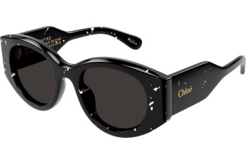 Sonnenbrille Chloe CH0251S 006 Rund Schwarz