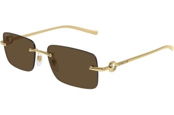 Sonnenbrille Gucci GG1703S 004 Rechteck Gold