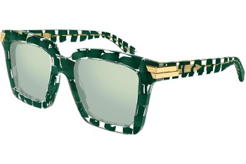 Sunglasses Bottega Veneta BV1005S 010 Quadratisch Grün