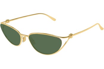 Sonnenbrille Bottega Veneta BV1330S 004 Oval Gold