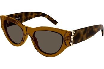 Sonnenbrille Saint Laurent SLM94 011 Cat Eye Braun