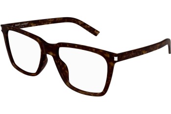 Glasses Saint Laurent SL717SLIM 002 Quadratisch Havanna