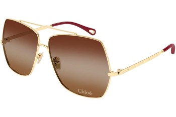 Sonnenbrille Chloe CH0278S 001 Quadratisch Gold