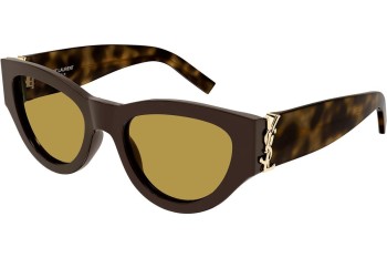 Sonnenbrille Saint Laurent SLM94 010 Cat Eye Braun