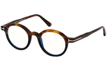 Glasses Tom Ford FT5664-B 056 Rund Havanna