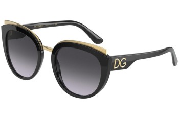 Sunglasses Dolce & Gabbana DG4383 501/8G Cat Eye Schwarz