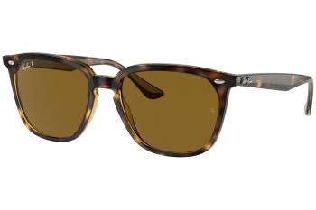 Sunglasses Ray-Ban RB4362 710/83 Polarized Quadratisch Havanna