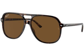 Sonnenbrille Ray-Ban Bill RB2198 902/57 Polarized Quadratisch Havanna