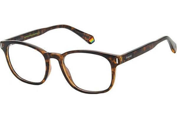 Glasses Polaroid PLDD453 086 Quadratisch Havanna