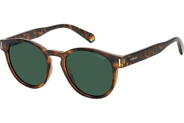 Sonnenbrille Polaroid PLD6175/S 086/UC Polarized Rund Havanna