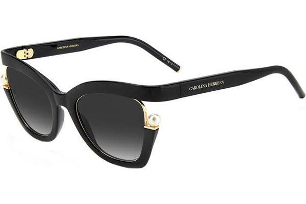 Sunglasses Carolina Herrera CH0002/S 807/9O Cat Eye Schwarz