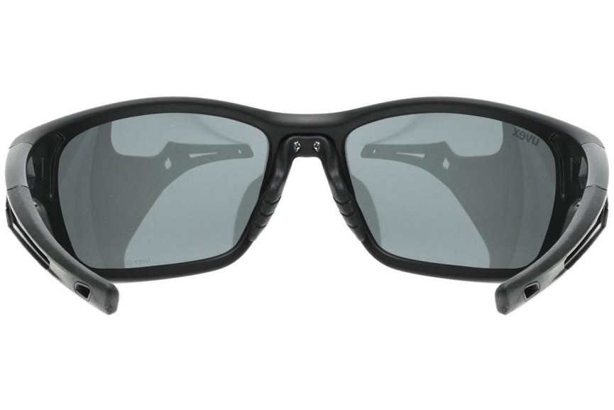 Sonnenbrille uvex sportstyle 232 P Black Mat S3 Polarized Rechteck Schwarz