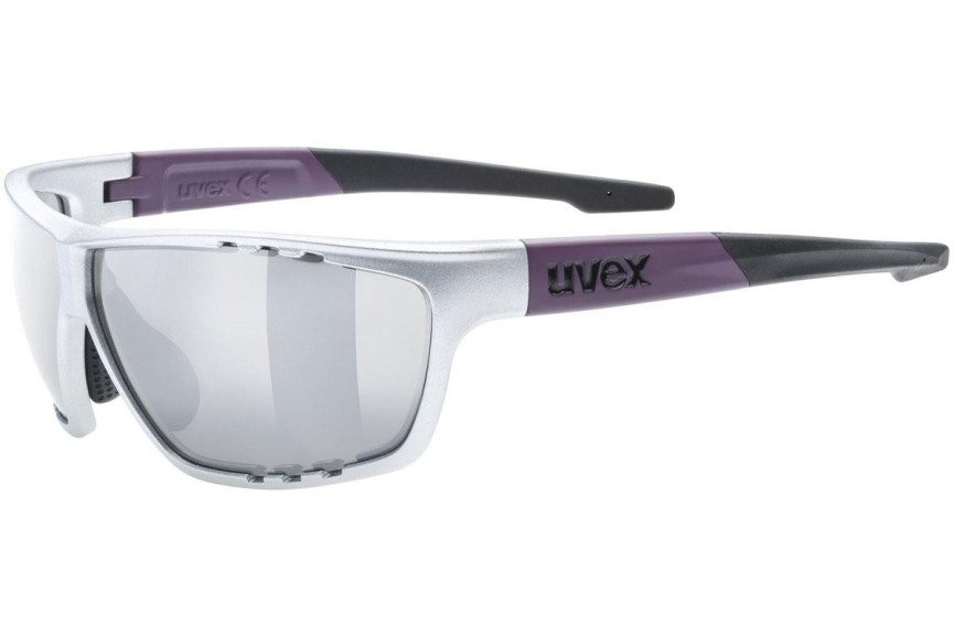 Sunglasses uvex sportstyle 706 Silver / Plum Mat S3 Rechteck Silber