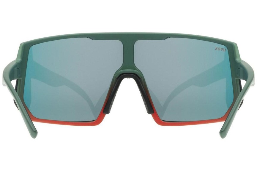 Sonnenbrille uvex sportstyle 235 Moss Grapefruit Mat S2 Monoscheibe | Shield Grün