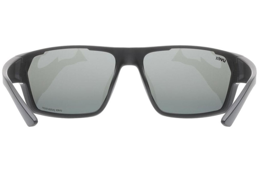 Sunglasses uvex sportstyle 233 P Black Mat S3 Polarized Rechteck Schwarz