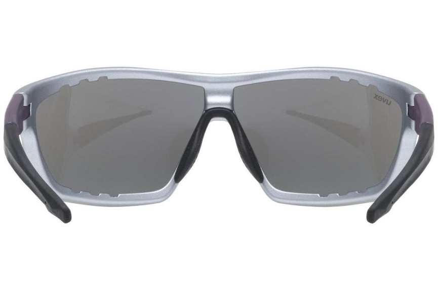 Sunglasses uvex sportstyle 706 Silver / Plum Mat S3 Rechteck Silber