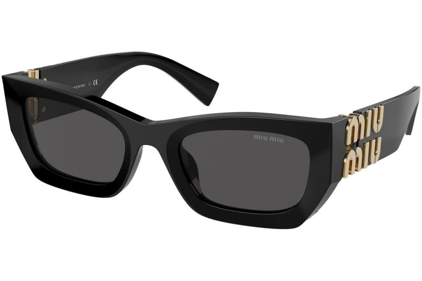 Sunglasses Miu Miu MU09WS 1AB5S0 Rechteck Schwarz