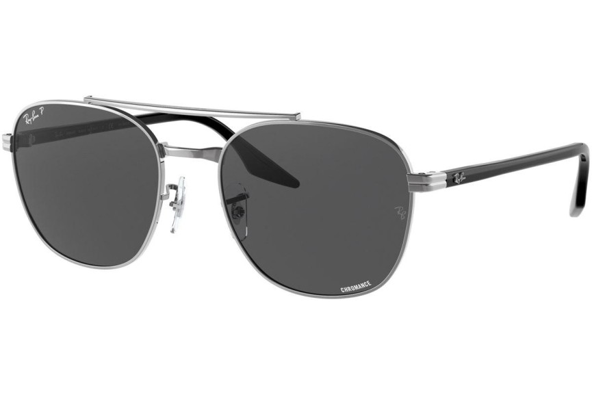 Sunglasses Ray-Ban Chromance Collection RB3688 004/K8 Polarized Quadratisch Silber