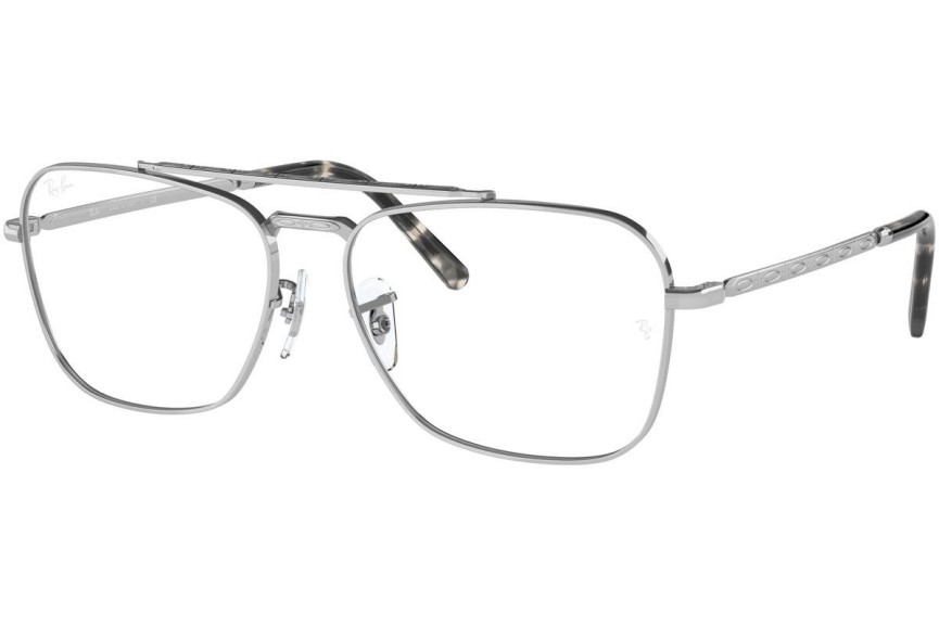 Brillen Ray-Ban New Caravan RX3636V 2501 Quadratisch Silber