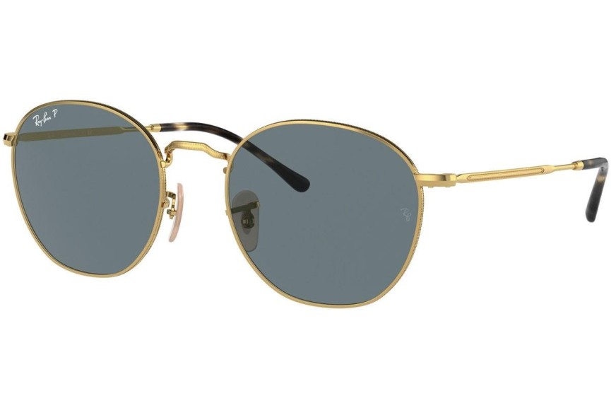 Sunglasses Ray-Ban Rob RB3772 001/3R Polarized Rund Gold