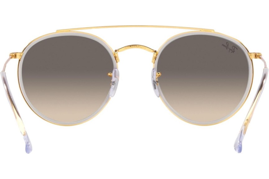 Sonnenbrille Ray-Ban Round Double Bridge RB3647N 923632 Rund Gold