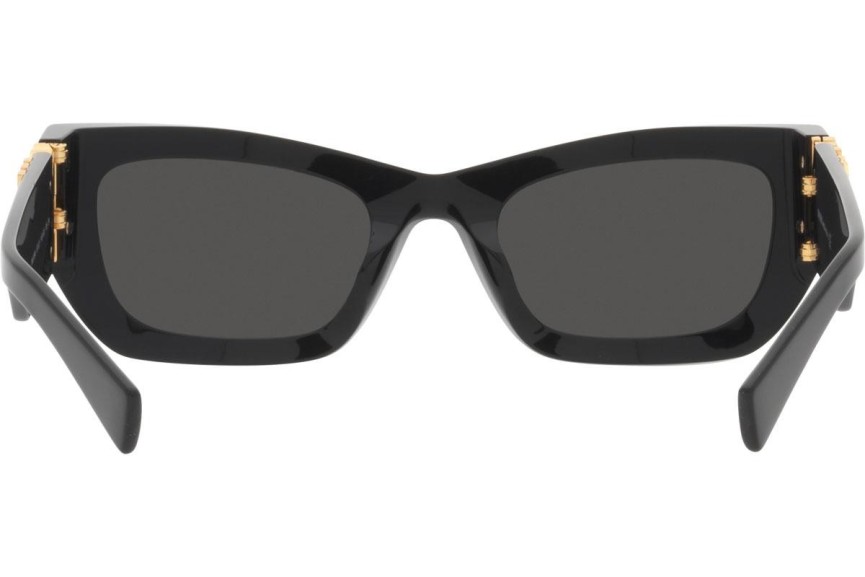 Sonnenbrille Miu Miu MU09WS 1AB5S0 Rechteck Schwarz