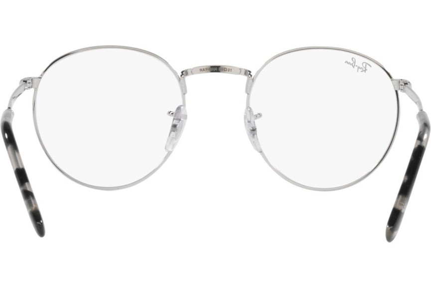 Glasses Ray-Ban New Round RX3637V 2501 Rund Silber