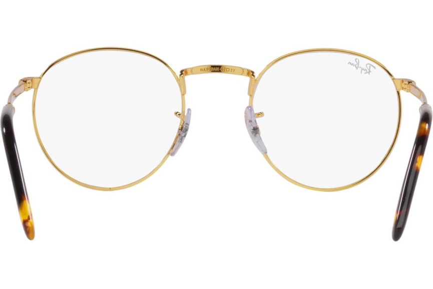 Glasses Ray-Ban New Round RX3637V 3086 Rund Gold