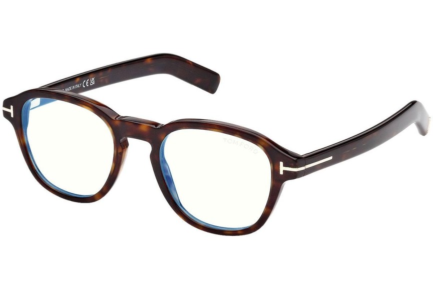 Brillen Tom Ford FT5821-B 052 Rund Havanna