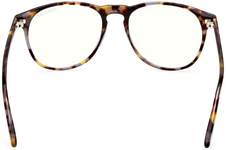 Glasses Tom Ford FT5805-B 055 Rund Havanna