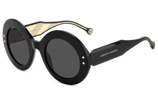 Sunglasses Carolina Herrera HER0081/S 807/IR Rund Schwarz