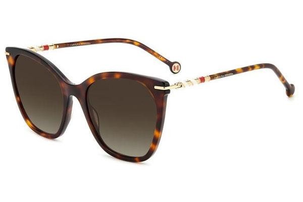 Sunglasses Carolina Herrera HER0091/S 05L/HA Cat Eye Havanna