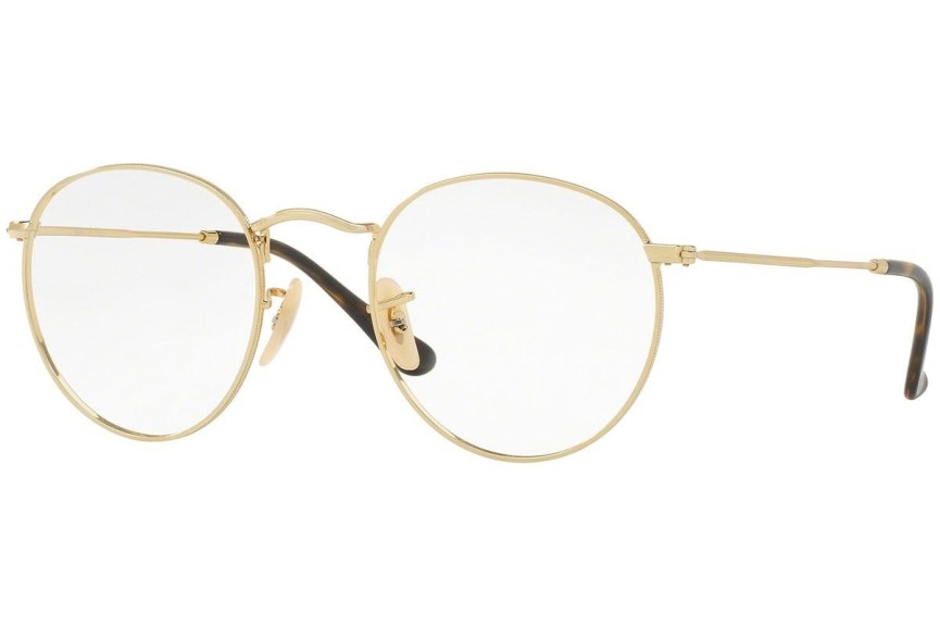 Glasses Ray-Ban Round Metal Classic RX3447V 2500 Rund Gold