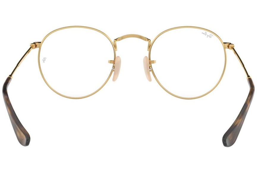 Glasses Ray-Ban Round Metal Classic RX3447V 2500 Rund Gold