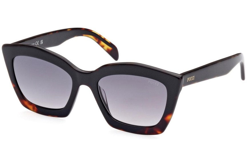 Sonnenbrille Emilio Pucci EP0195 05B Quadratisch Schwarz