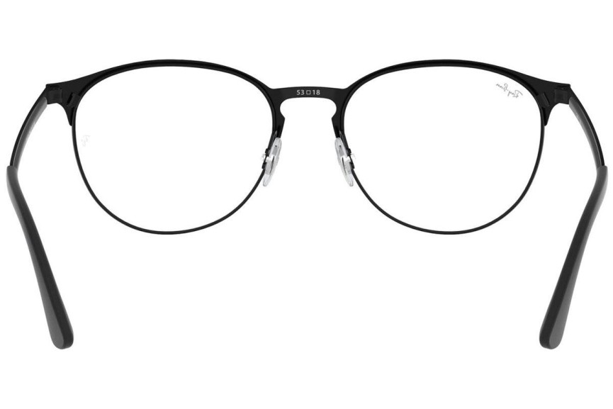 Brillen Ray-Ban RX6375 2944 Rund Schwarz