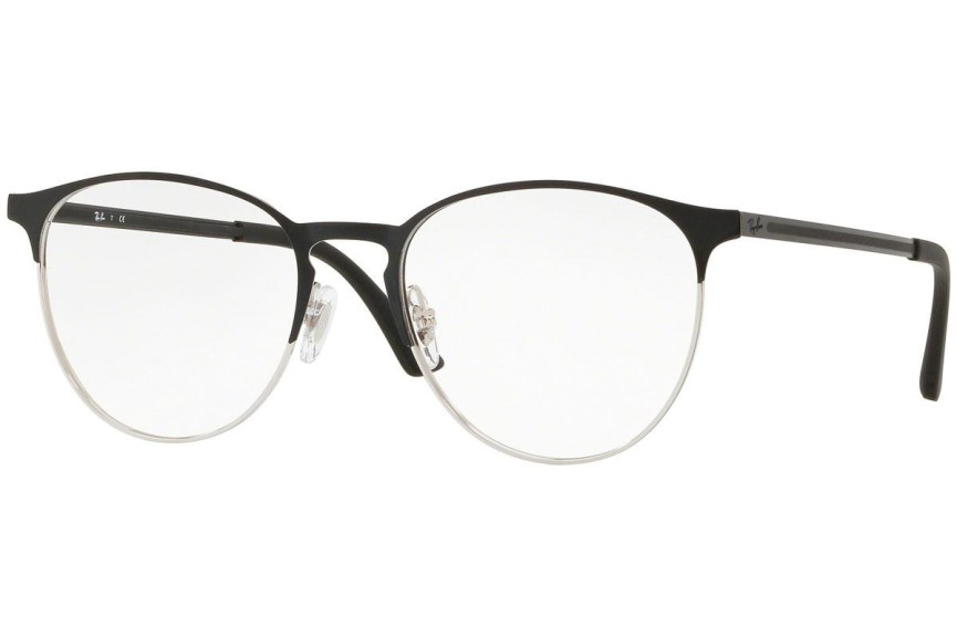 Brillen Ray-Ban RX6375 2861 Rund Schwarz